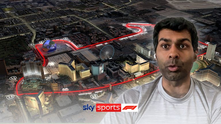 Speaking on the Sky Sports F1 Podcast, Karun Chandhok explains the challenges the track designers faced when mapping out the Las Vegas street circuit