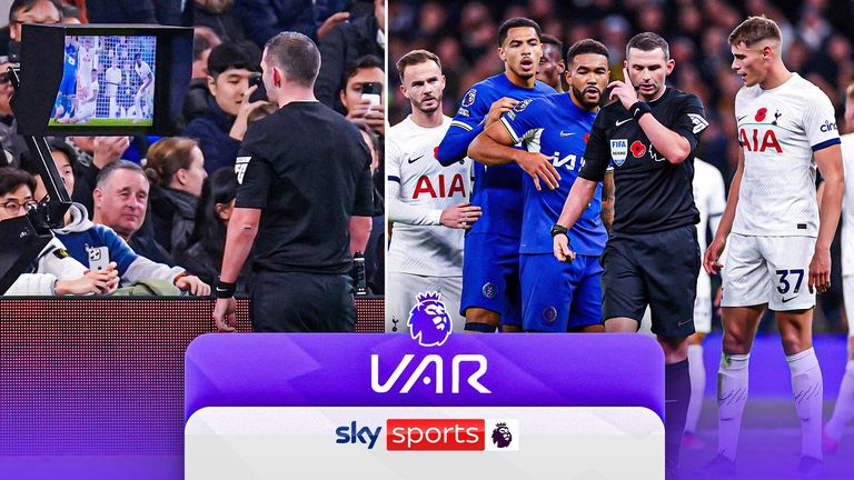 VAR TOTTENHAM VS CHELSEA 7 NOV 23 GETTY AND PA