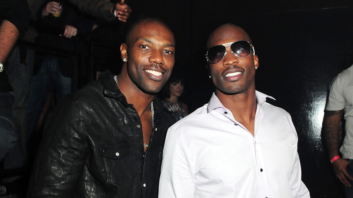 Terrell Owens and Chad Johnson at club